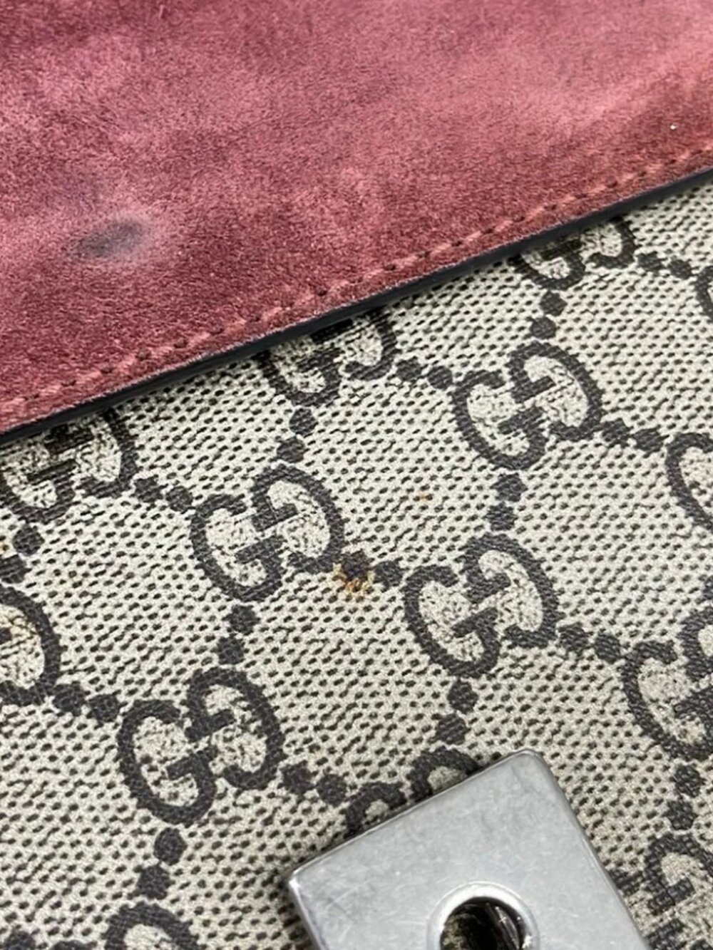 GUCCI Dionysus/GG Blooms Beige Pink Multi PVC Suede - Shoulder Bag - Picture 8 of 15